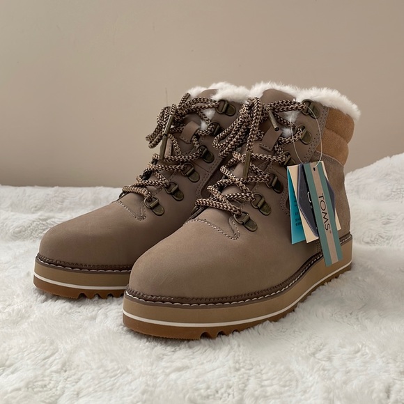 TOMS MOJAVE BOOTS GREY TAUPE - Picture 1 of 4